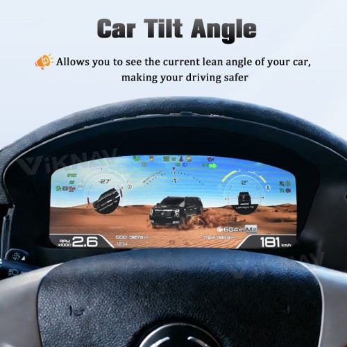 Viknav 15 Inch Linux System Digital Dashboard Instrument Cluster for Cadillac Escalade 2007-2014 stereo unit