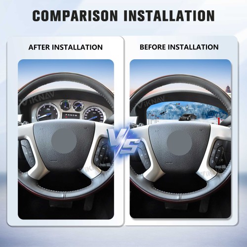 Viknav 15 Inch Linux System Digital Dashboard Instrument Cluster for Cadillac Escalade 2007-2014 stereo unit