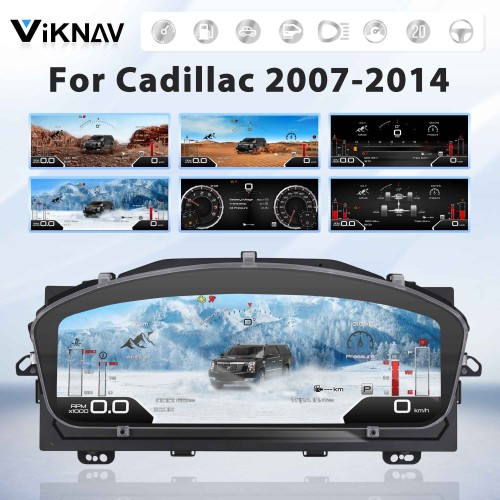 Viknav 15 Inch Linux System Digital Dashboard Instrument Cluster for Cadillac Escalade 2007-2014 stereo unit
