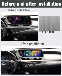 Viknav Fit For 12.3 Inch Car Video lnterface With For LEXUS ES 2018-2020 Carplay interface with screen touchpad and 360 AHD Head Unit(128GB)