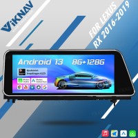 Viknav Android Auto Car Radio For LEXUS RX RX200 RX350 RX450 2016-2019 Vertical Screen Wireless Carplay GPS Navigation Multimedia Player Head Unit(Top Version)