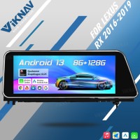 Viknav Android Auto Car Radio For LEXUS RX RX200 RX350 RX450 2016-2019 Vertical Screen Wireless Carplay GPS Navigation Multimedia Player Head Unit(High Version)