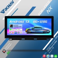 Viknav wireless Carplay Car GPS Navigation For LEXUS NX 2018-2020 Touch Screen Car Radio LCD Display Screen Multimedia player Head Unit(128GB)