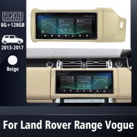 Viknav 12.3 Inch Touch Screen Car Radio For Land Rover Range Rover Vogue L405 2013-2017 Right Hand Driving Multimedia Player GPS Navigation Head Unit（Beige 128GB）