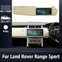 Viknav 12.3 Inch Touch Screen Car Radio For Rover Range Rover Sport L494 2013-2017 Right Hand Driving Multimedia Player GPS Navigation Head Unit（Beige 128GB）