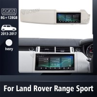 Viknav 12.3 Inch Touch Screen Car Radio For Rover Range Rover Sport L494 2013-2017 Right Hand Driving Multimedia Player GPS Navigation Head Unit（Ivory 128GB）