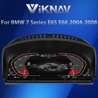 Viknav Digital Instrument Cluster 12.3 inch For BMW 7 Series E65 E66 2004-2008 Linux System Vertical Screen Car Speed Meter Car Dashboard Digital Panel