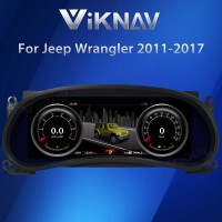 Viknav 12.3 Inch Digital Instrument Cluster For Jeep Wrangler 2011-2017 Virtual Dashboard Screen LCD Speedometer Player Car Digital Panel