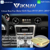 Viknav Linux System Interface Box For Benz SLK Class R172 2011-2017 Wireless Apple CarPlay Android Auto Stereo Only Support Original Car Screen