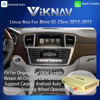 Viknav Linux System Interface Box For Benz GL Class 2013-2015 Wireless Apple CarPlay Android Auto Stereo Only Support Original Car Radio Screen