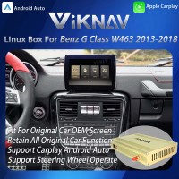 Viknav Linux System Interface Box For Benz G Class W463 2013-2018 Wireless Apple CarPlay Android Auto Stereo Only Support Original Car Radio Screen