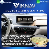 Viknav Linux System Interface Box For BMW i3 i8 2014-2017 NBT Wireless Apple CarPlay Android Auto Stereo Only Support Original Car Screen