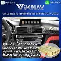 Viknav Linux System Interface Box For BMW M2 M3 M4 M5 2017-2020 EVO Wireless Apple CarPlay Android Auto Stereo Only Support Original Car Screen