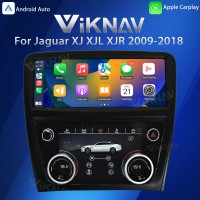 Viknav Car Radio And AC Panel For Jaguar XJ XJL XJR 2009-2018 LCD Multimedia Player GPS Navigation Air Condition Board(128GB+AC)
