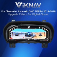 Viknav 13 Inch Car Digital Cluster For Chevrolet Silverado GMC SIERRA 2014-2018 LCD Car Digital Speedometer Dashboard Panel Instrument Panel Virtual Cockpit