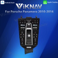 Viknav LCD Full Touch Car Saddle Dashboard Screen for Porsche Panamera 2010-2016 Car Central Control Air Conditioning Vents Car Center Console Saddle Interior Decorative Accessories