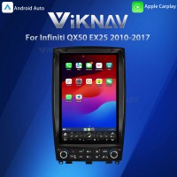Viknav Android Car GPS Navigation For Infiniti QX50 EX25 2010-2017 Car Radio Latest System Stereo Recorder Wireless Carplay Head