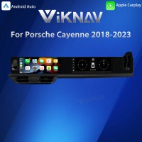 Android System Car Stereo Radio For Porsche Cayenne 2018-2023 Auto Stereo Wireless Carplay GPS Navigation Multimedia Player 128GB Dual 12.3 Inch Touch Screen