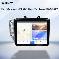 Android System 10 Inch Car Radio For Maserati GranTurismo GT GC 2007-2017 Auto Stereo Wireless Carplay GPS Navigation Multimedia Player LHD Touch Screen 128GB (Silvery)