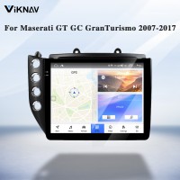Android System 10 Inch Car Radio For  Maserati GT GC GranTurismo 2007-2017 Auto Stereo Wireless Carplay GPS Navigation Multimedia Player LHD Touch Screen 128GB(Black)