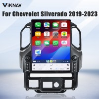 Viknav 15.6" Touch Screen Car Radio For Chevrolet Silverado GMC SIERRA 2019 2020 2021 2022 2023 Multimedia Player Android Auto GPS Navigation Wireless Carplay (128GB)