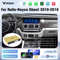 Viknav Linux System Wireless Carplay Android Auto Decorder Box For Rolls-Royce Ghost 2010-2018 GPS Navigatipn Original Car Radio Screen