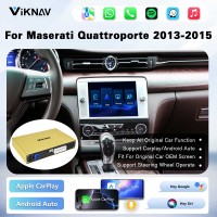 Viknav Linux System Wireless Carplay Android Auto Decorder Box for Maserati Quattroporte 2013-2015 Decoding Box Upgrade Interface Autolink Airplay