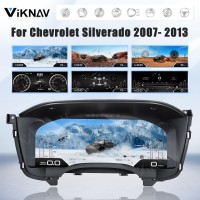 Viknav 15.1 Inch LCD Screen Car Digital Cluster For Chevrolet Silverado GMC Sierra 2007-2013 Linux System Car Digital Speedometer Dashboard Panel Instrument Panel Virtual Cockpit