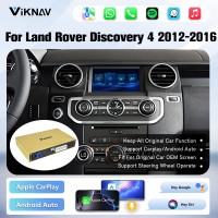 Viknav Linux System Wireless Carplay Android Auto Decorder Box For Land Rover Discovery 4 2012-2016 GPS Navigatipn Original Car Radio Screen