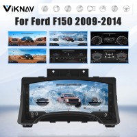 Viknav 15.1inch For Ford F150 2009-2014 LCD Digital Cluster Dashboard Panel Speedometer Screen Virtual Instrument Cluster Virtual Cockpit