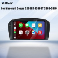 Android System 8 Inch Car Radio For Maserati Coupe 3200GT 4200GT 2002-2010 Auto Stereo Wireless Carplay GPS Navigation Multimedia Player Touch Screen (128GB)
