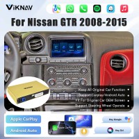 Viknav Linux Interface Box for Nissan GTR R35 2008-2015 Wireless CarPlay Android Auto Decoder BoxGPS Navigation Support Original Car Screen