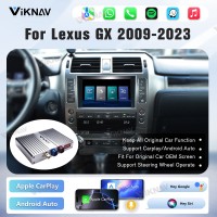 Viknav Linux Interface Box for Lexus GX 2009-2023 Wireless CarPlay Decoder Android Auto GPS Navigatipn Original Car Radio Screen