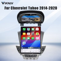 Viknav 15.6 inch Touch Screen Android Car Radio For Chevrolet Tahoe Suburban GMC Yukon 2014-2020 Wireless Carplay GPS Navigation With 13 Inch Car Digital Cluster