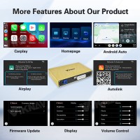 Viknav linux system wireless carplay android auto decoder box for Volkswagen MQB Golf VII GPS Navigatipn Original Car Radio Screen