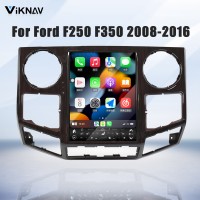 VIKNAV 12.1 Inch Android Car Radio For Ford F250 F350 F450 F650 2013-2016 Multimedia Player Carplay Screen GPS Navigation Car Stereo Head Unit Peachwood