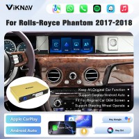 Viknav Linux System Wireless Carplay Android Auto Decorder Box For Rolls-Royce Phantom 2017-2018 GPS Navigatipn Original Car Radio Screen
