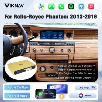 Viknav Linux System Wireless Carplay Android Auto Decorder Box For Rolls-Royce Phantom 2013-2016 GPS Navigatipn Original Car Radio Screen
