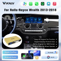 Viknav Linux System Wireless Carplay Android Auto Decorder Box For Rolls-Royce Wraith 2013-2018 GPS Navigatipn Original Car Radio Screen