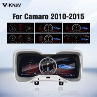 Viknav Upgrade Digital Gauge Cluster for Chevrolet Camaro 2010 -2015 Speedometer Multimedia IPS LCD Dashboard Stereo Instrument Unit