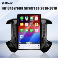 Viknav Car Radio For Chevrolet Silverado / GMC SIERRA 2013-2018 HD Touch Screen Android Head Unit Wirless Carplay GPS Navigation Player Autoradio (black 128GB)