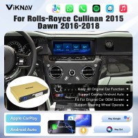 Viknav Linux System Wireless Carplay Android Auto Decorder Box For Rolls-Royce Cullinan 2015 Dawn 2016-2018 GPS Navigatipn Original Car Radio Screen