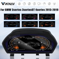 Viknav Digital Instrument Cluster 12.3 inch For BMW 3series 3seriesGT 4series 2013-2019 Linux system Vertical Screen Car Speedometer Car Digital Panel