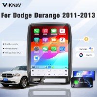 Viknav 13.8 Inch Android Car Radio For Dodge Durango 2011 2012 2013  Android Auto Wirless Carplay GPS Navigation Multimedia Player Autoradio Head Unit  (black 128GB)
