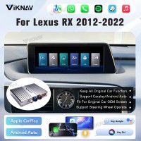 Viknav Linux Interface Box for Lexus RX 2012-2022 Wireless CarPlay Decoder Android Auto GPS Navigatipn Original Car Radio Screen