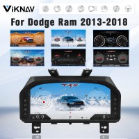 Viknav Car Digital Cluster For Dodge Ram 1500 2500 3500 2013-2018 Linux System Car Digital Speedometer Dashboard Panel Instrument Panel Virtual Cockpit