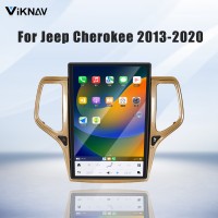 ViKNAV14.4 Inch Android Car Radio For JEEP Cherokee 2013-2020 CarPlay Touch Screen GPS Navigation Stereo Head Unit With Champagne Gold