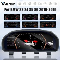 Viknav Digital Instrument Cluster For BMW X3 X4 X5 X6 2010-2019 Linux System Vertical Screen Dashboard Panel Virtual LCD Speedometer Player