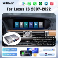 Viknav Linux Interface Box for Lexus LS 2007 -2022 Wireless CarPlay Decoder Android Auto GPS Navigatipn Original Car Radio Screen