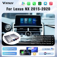 Viknav Linux Interface Box for Lexus NX 2015 -2020 Wireless CarPlay Decoder Android Auto GPS Navigatipn Original Car Radio Screen